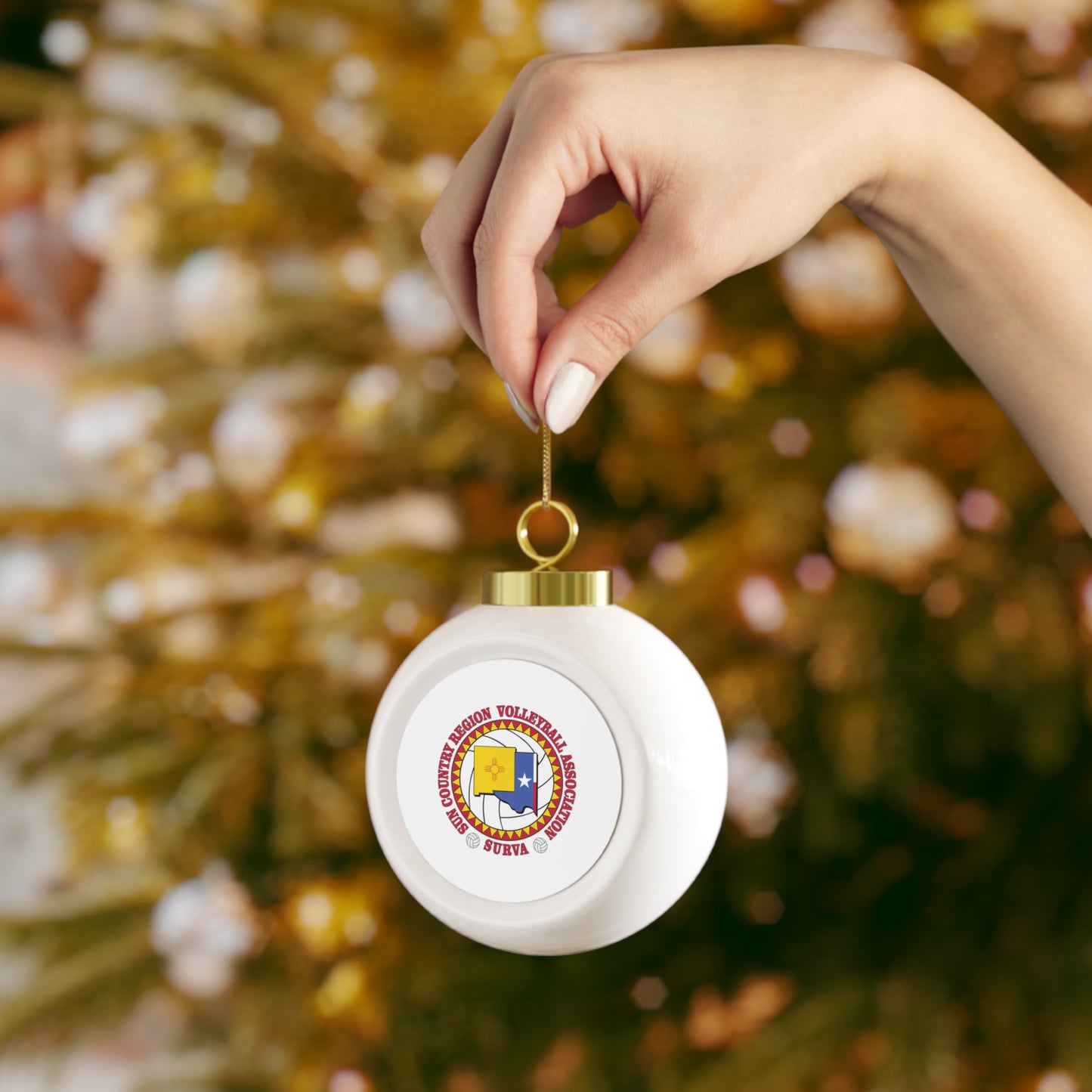 Sun Country Volleyball Christmas Ball Ornament
