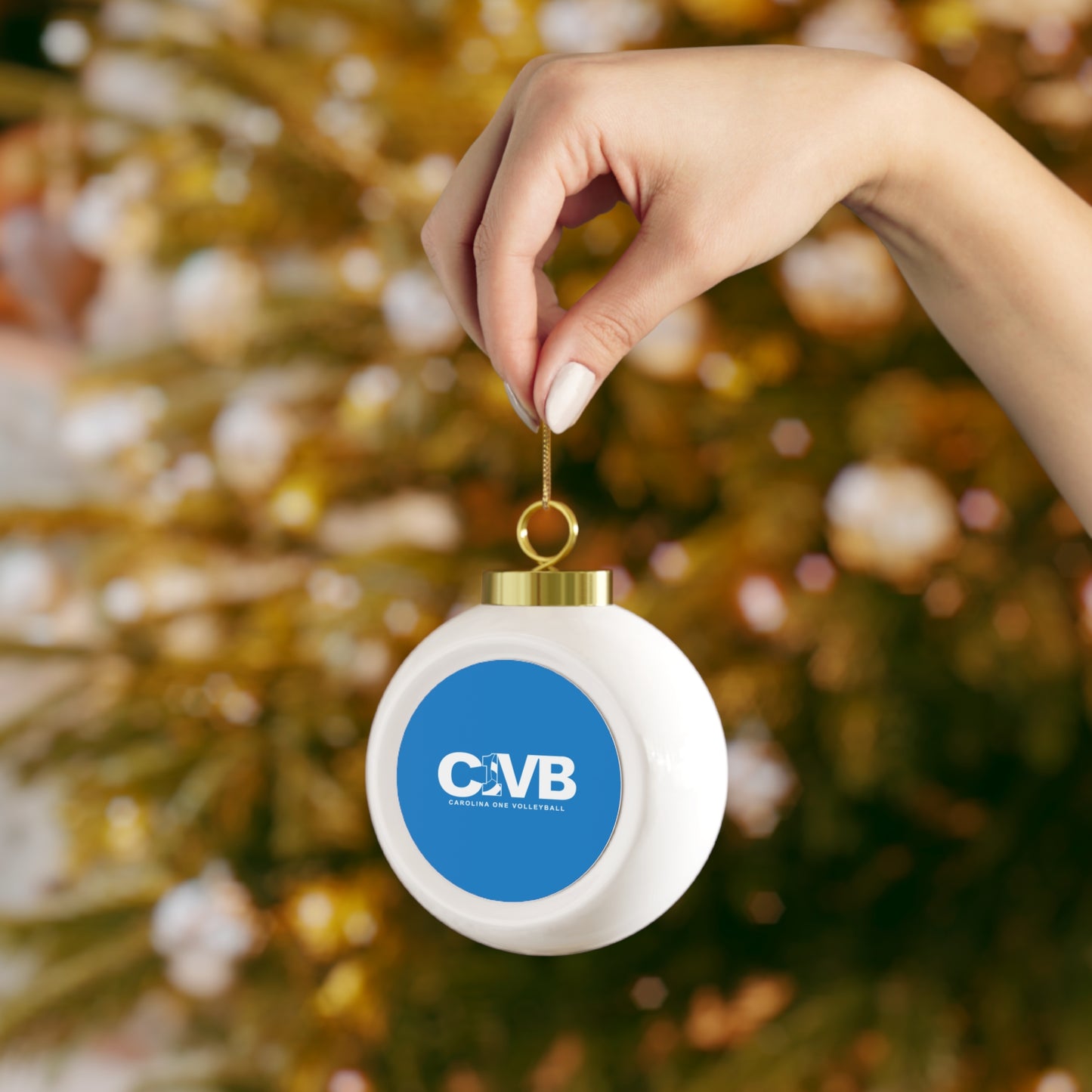 Carolina One Volleyball Christmas Ball Ornament