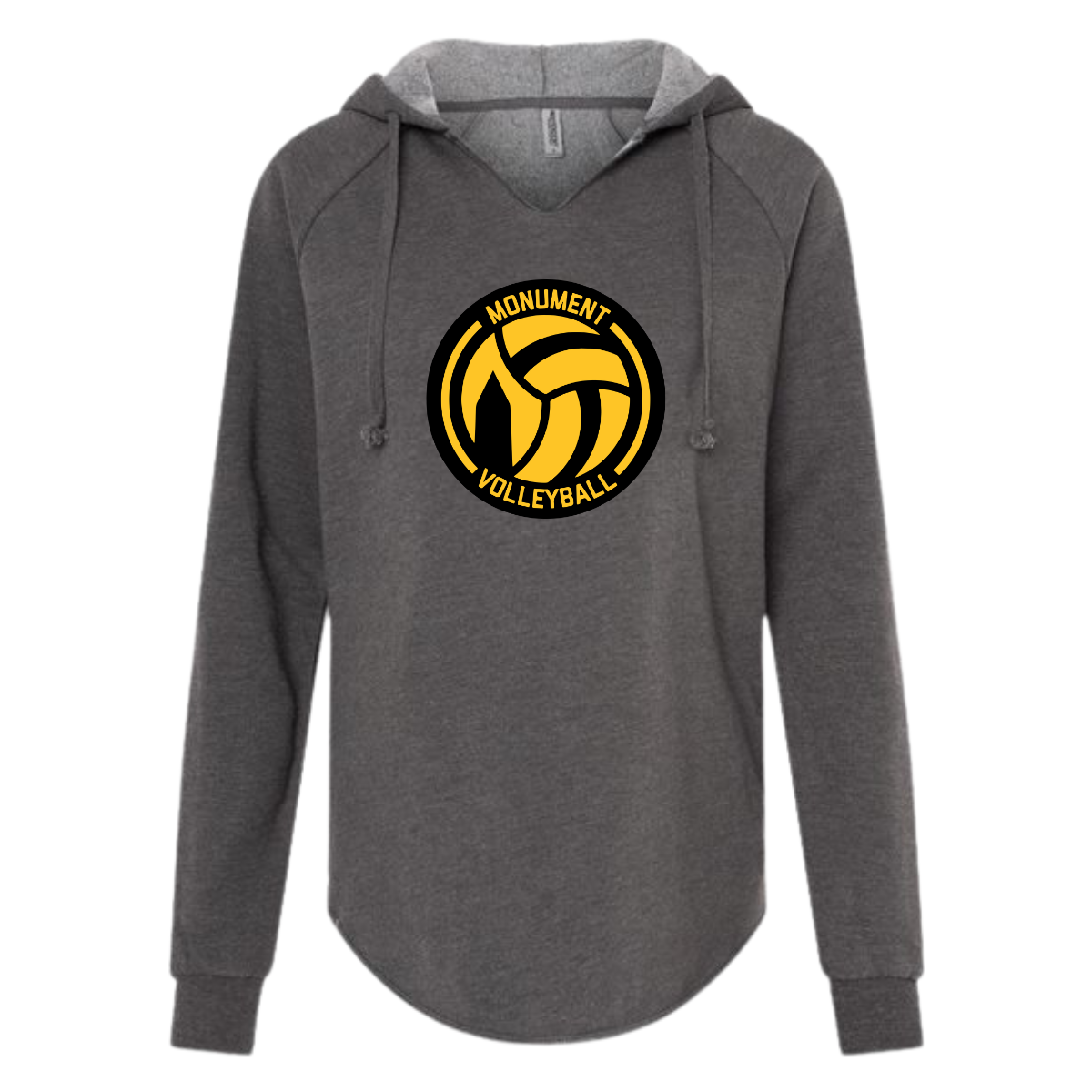Womens Lightweight Wash Hooded Sweatshirt