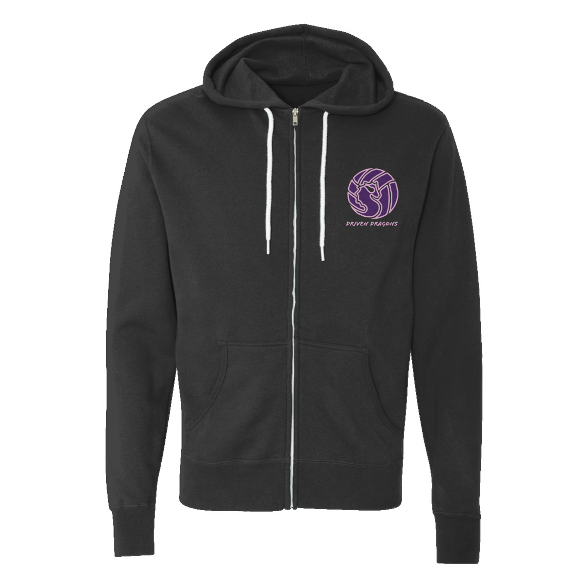 Adult Driven Dragons ITC Lightweight Full Zip Hoodie