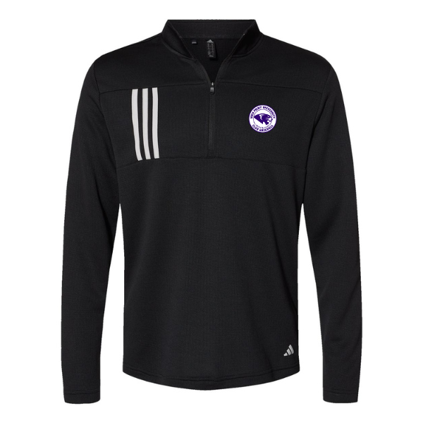 Adult Adidas 3-Stripe Double-Knit 1/4 Zip Pullover