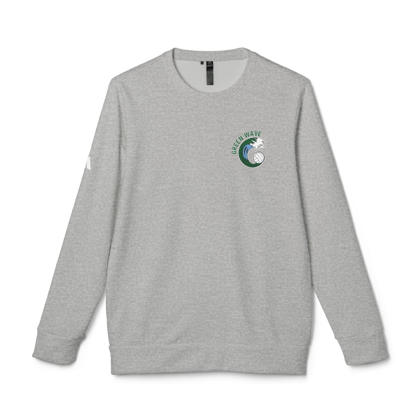 Adult Green Wave Adidas Fleece Crewneck Sweatshirt