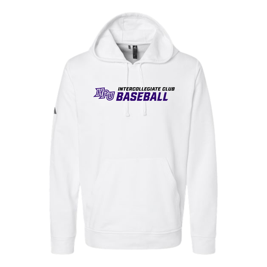 Adult Adidas Fleece Hooded Sweatshirt - Baseball