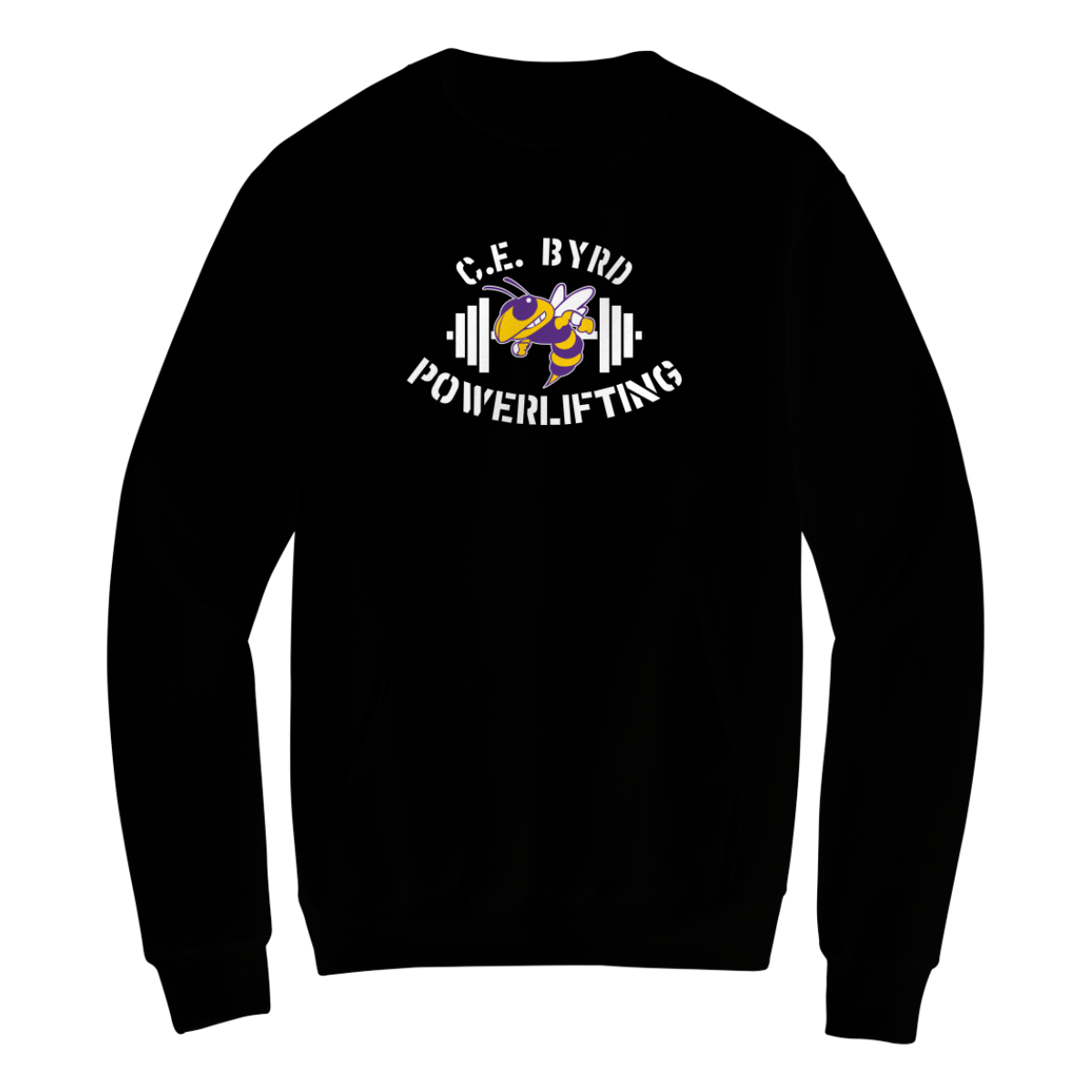 Adult C.E. Byrd Powerlifting Crewneck Pocket Sweatshirt