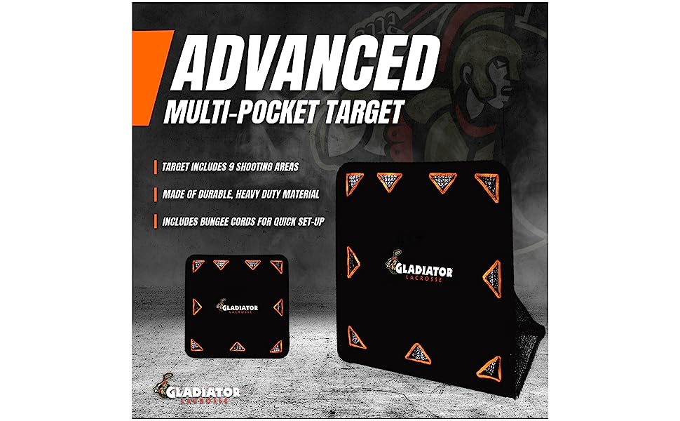 Gladiator Lacrosse® Advanced 9 Pocket Goal Target