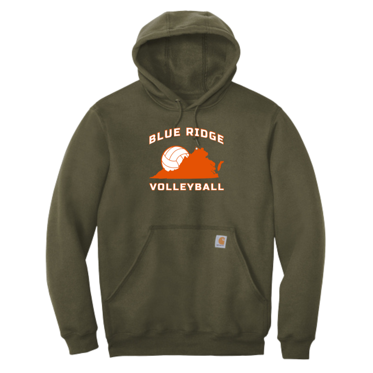 Adult Blue Ridge Volleyball Carhartt Midweight Hoodie