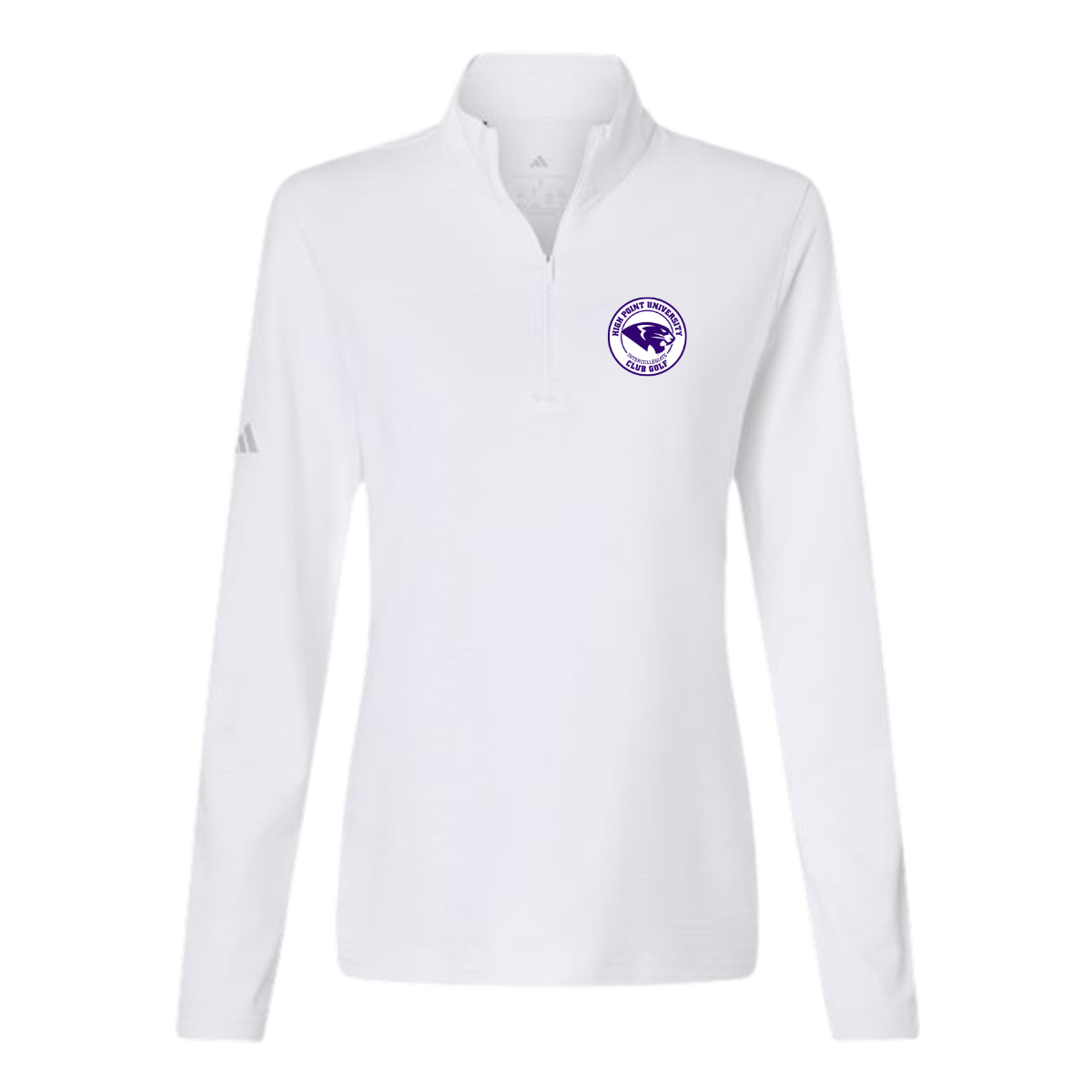Women's Adidas Textured Stripe Quarter-Zip Pullover