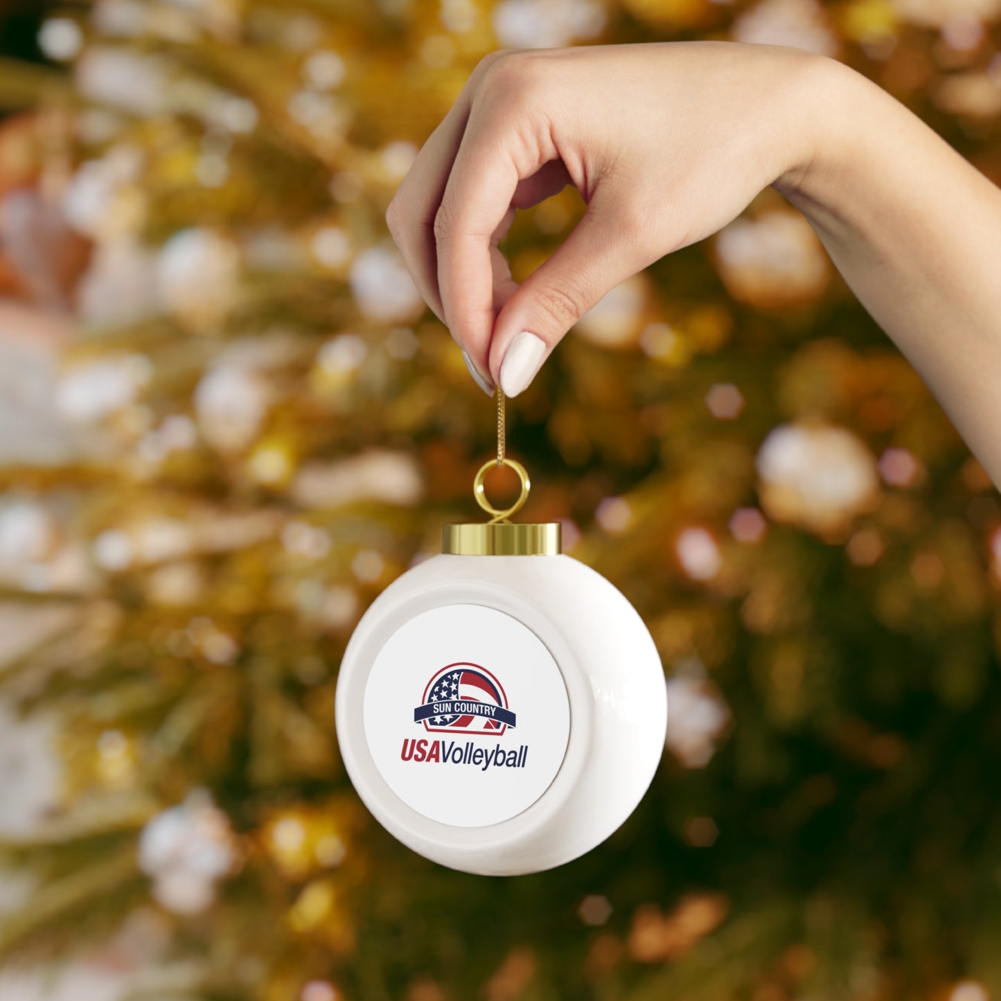 Sun Country Volleyball Christmas Ball Ornament