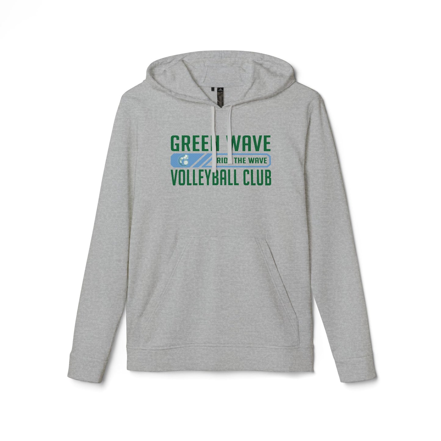 Adult Green Wave Adidas Fleece Hoodie