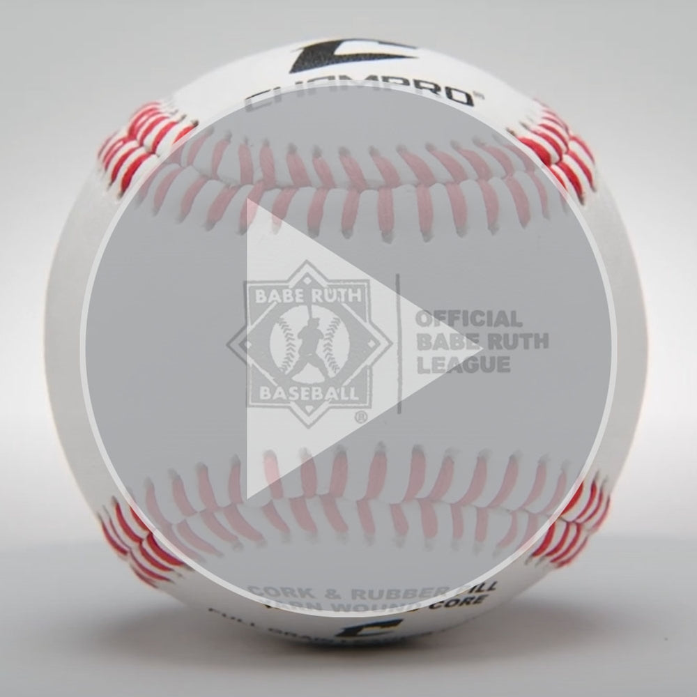 BABE RUTH BASEBALL - FULL GRAIN LEATHER COVER