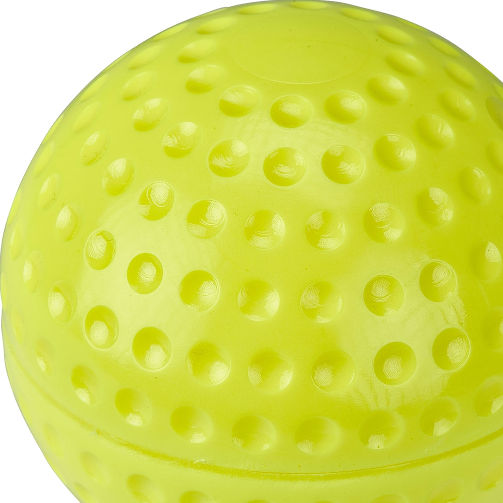 11" DIMPLE MOLDED SOFTBALL - OPTIC YELLOW