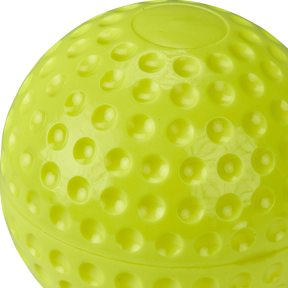 12" DIMPLE MOLDED SOFTBALL - OPTIC YELLOW