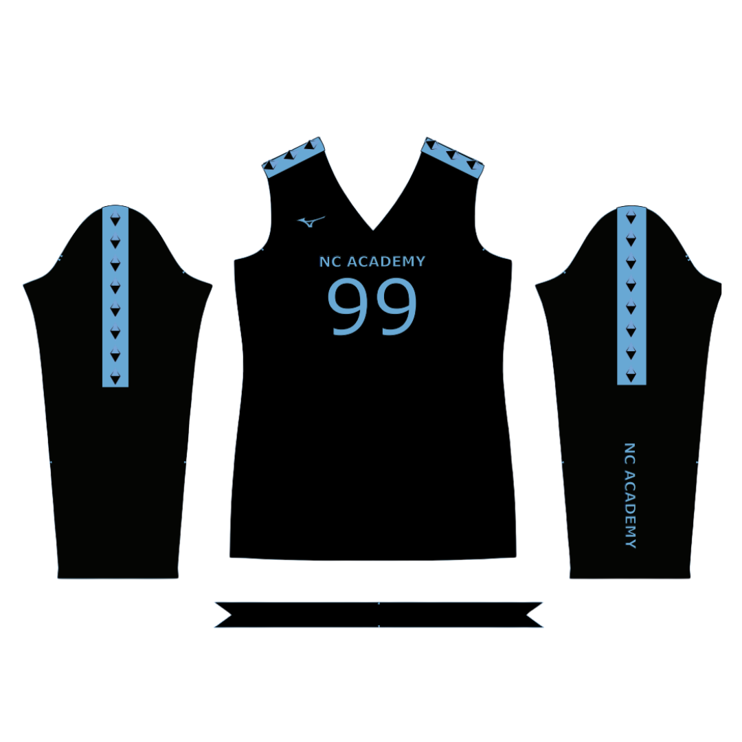 NC Academy Mizuno Long Sleeve Jersey - Black