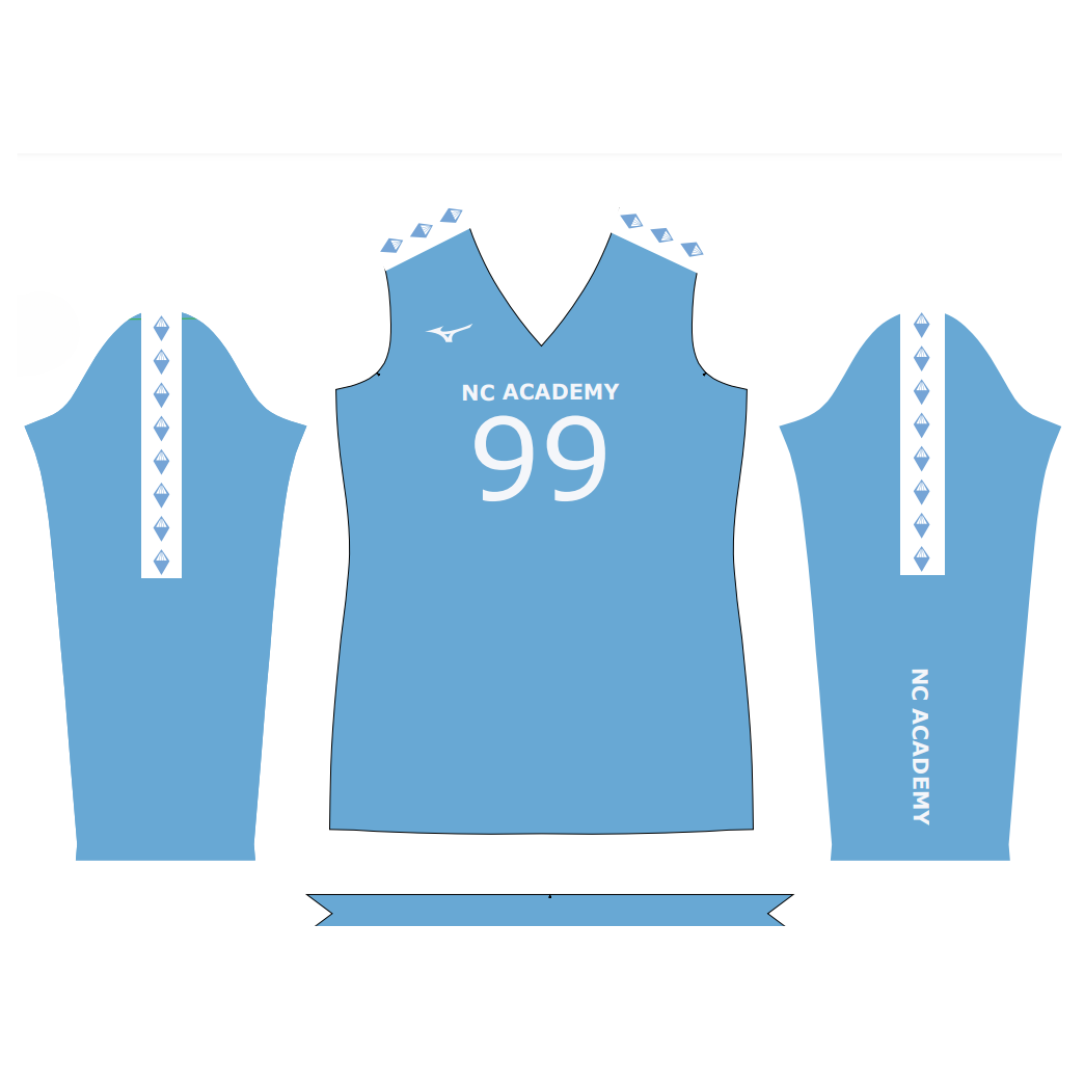 NC Academy Mizuno Long Sleeve Jersey - Blue