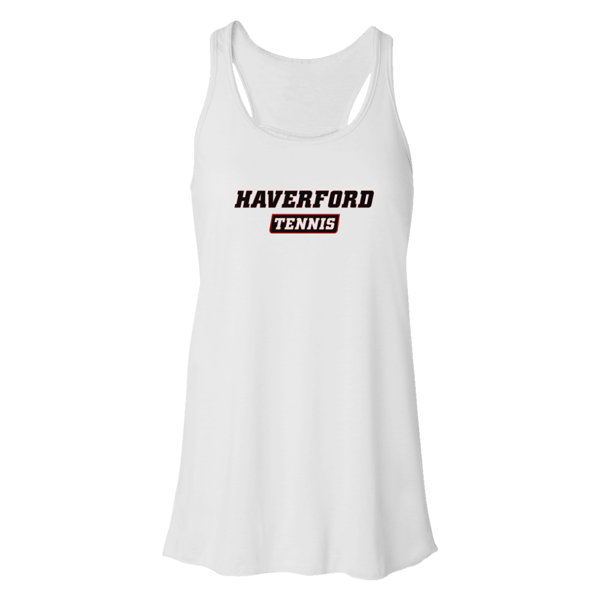 Women's Haverford Tennis Bella + Canvas Flowy Racerback Tank