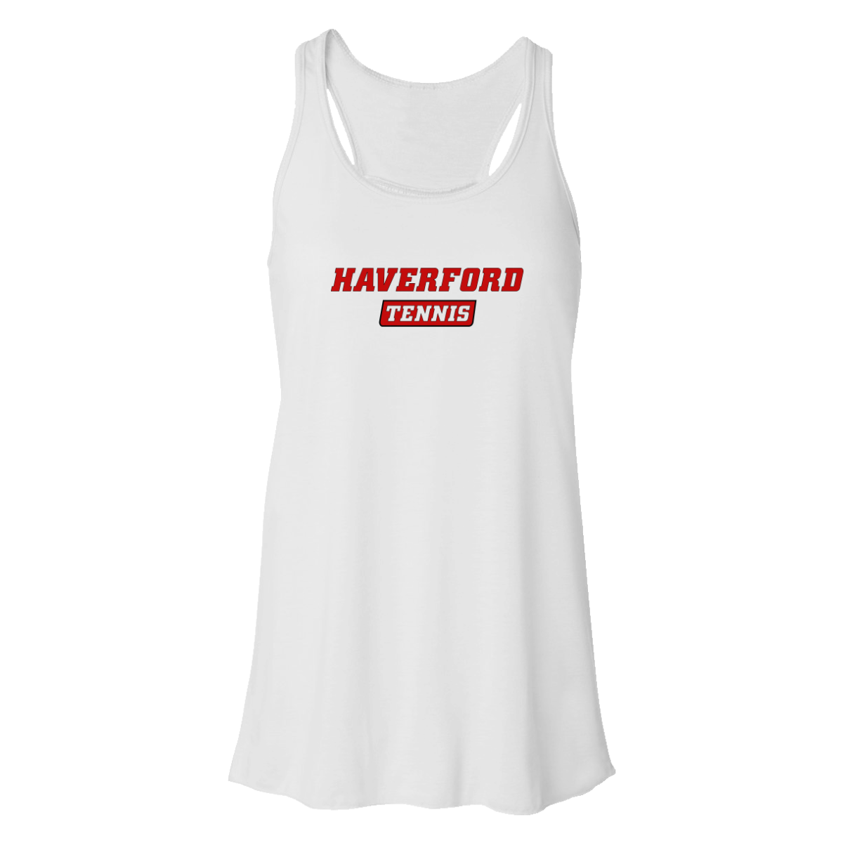 Women's Haverford Tennis Bella + Canvas Flowy Racerback Tank