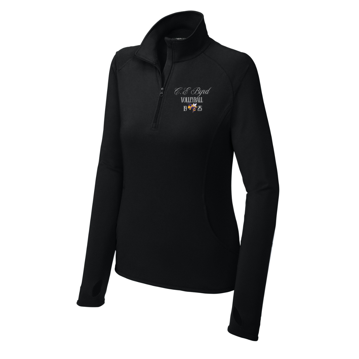 Women's C.E. Byrd HS Sport-Tek Sport-Wick Stretch 1/4 Zip