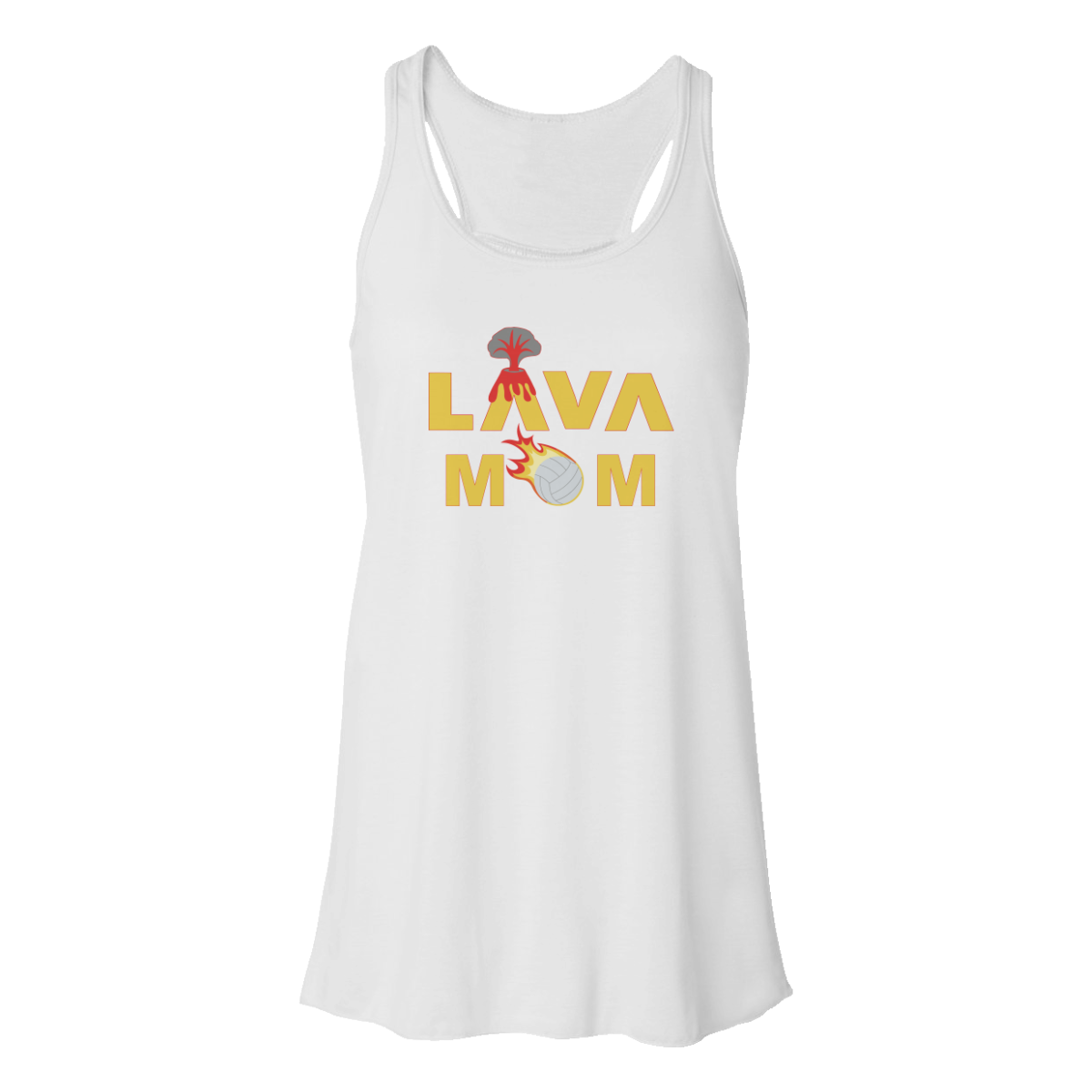 Women's LAVA Bella + Canvas Flowy Racerback Tank - Mom