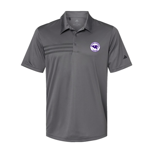 Adult Adidas 3-Stripe Chest Polo - Golf