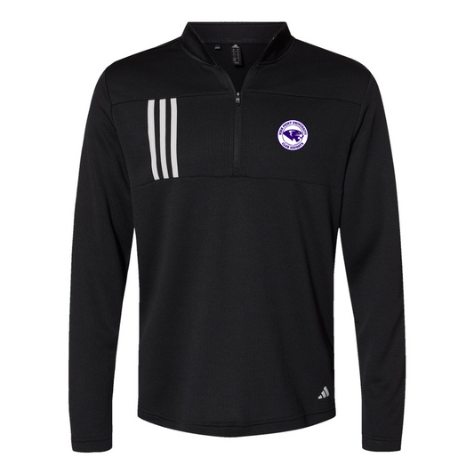 Adult Adidas 3-Stripe Double-Knit 1/4 Zip Pullover - Esports
