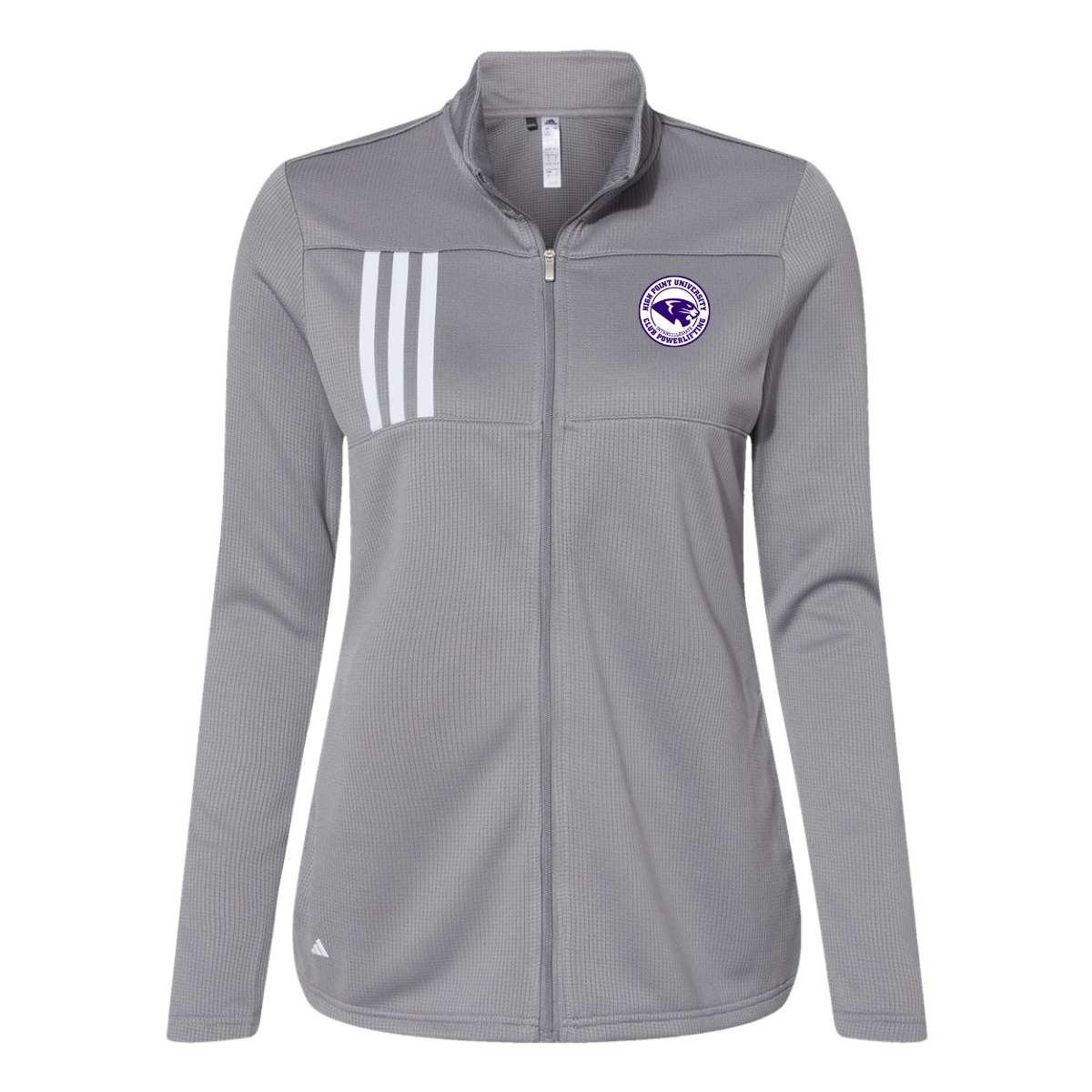 Women's Adidas 3-Stripe Double-Knit Full-Zip - Powerlifting