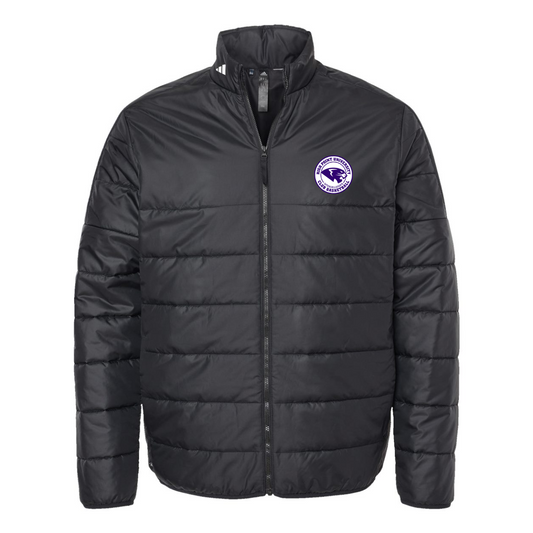 Adult Adidas 3-Stripe Puffer Full-Zip Jacket - Basketball