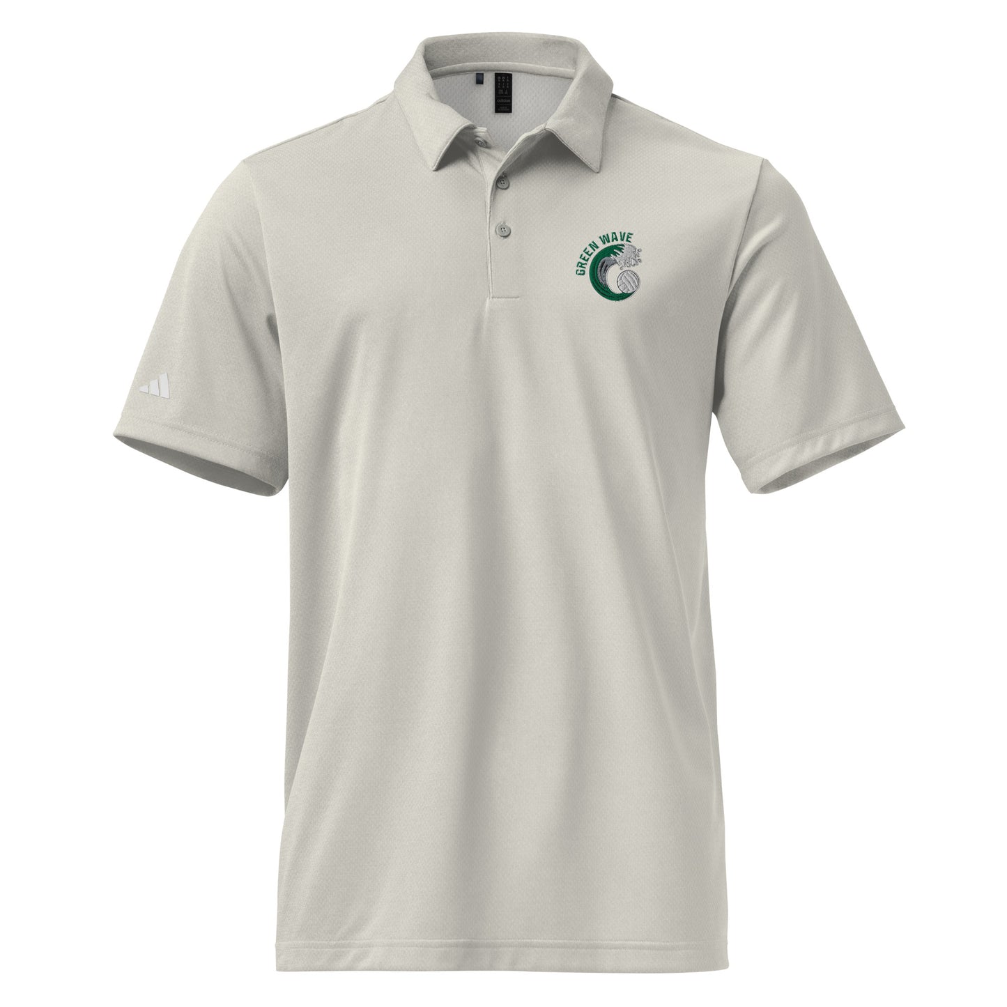 Adult Green Wave Volleyball Adidas Space-dyed Polo