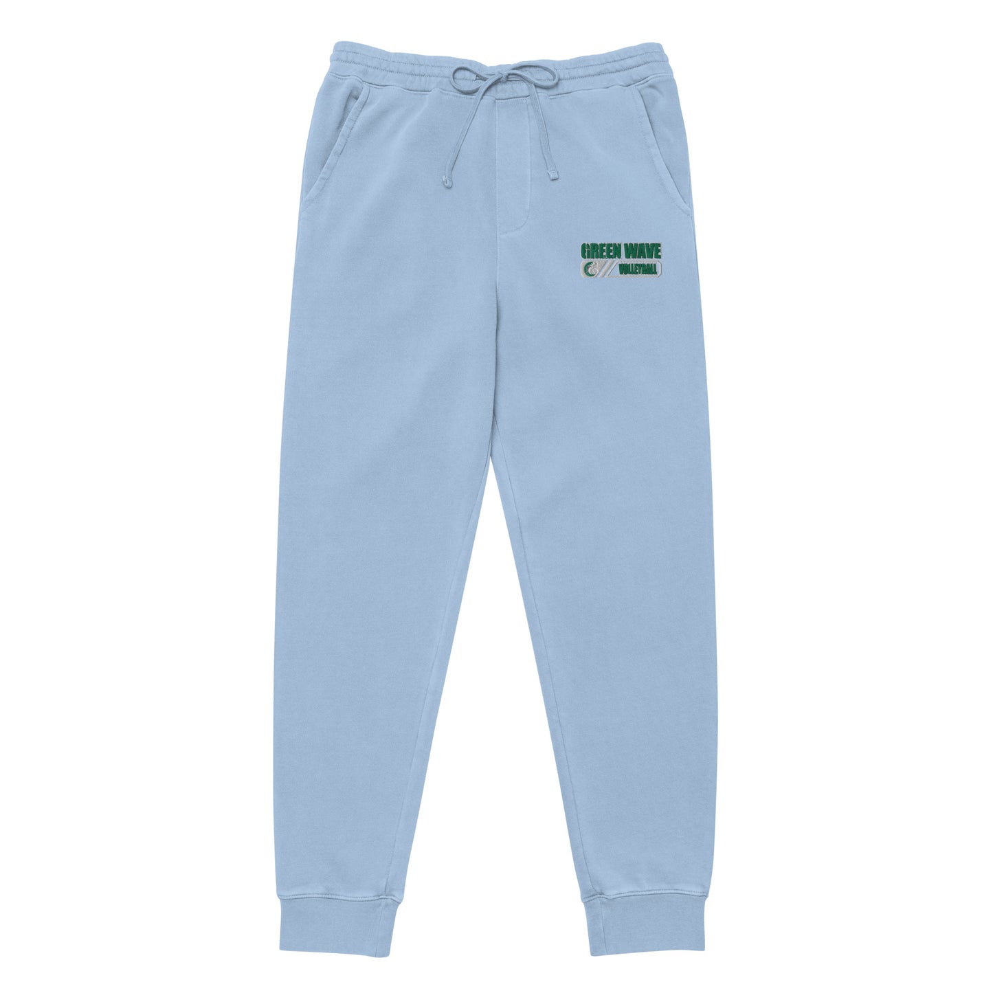 Adult Green Wave Pigment Dyed Sweatpants