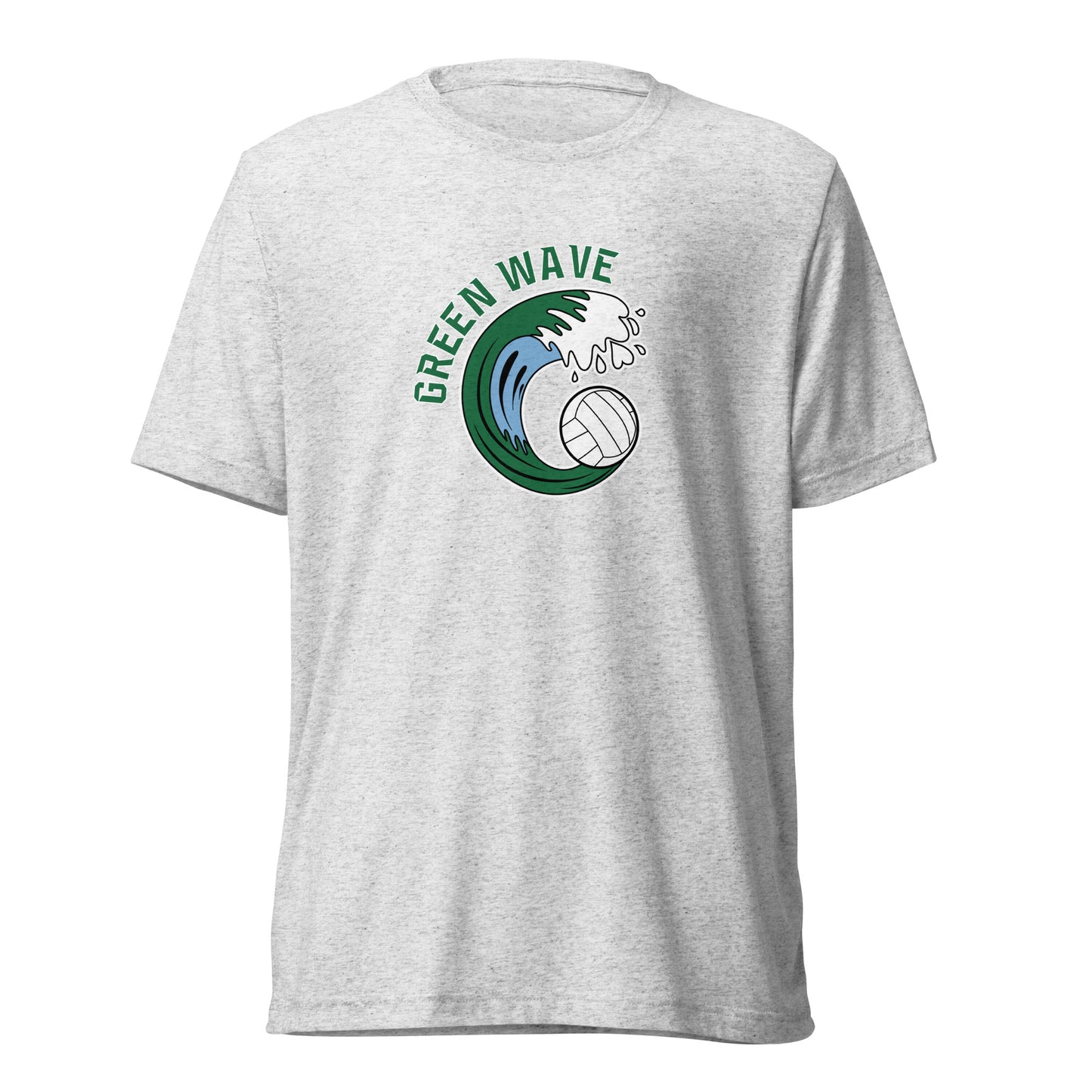 Adult Green Wave Bella + Canvas Tri-Blend T-shirt