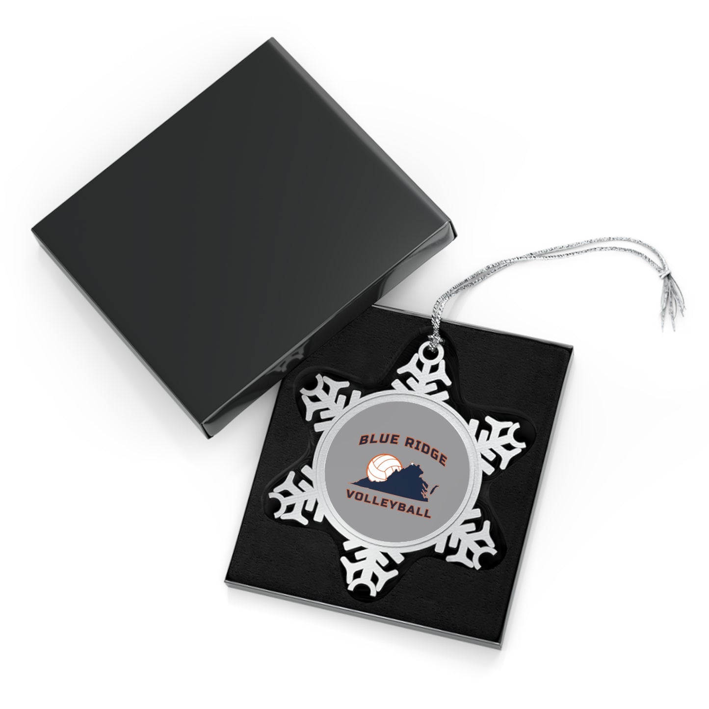 Blue Ridge Volleyball  Pewter Snowflake Ornament