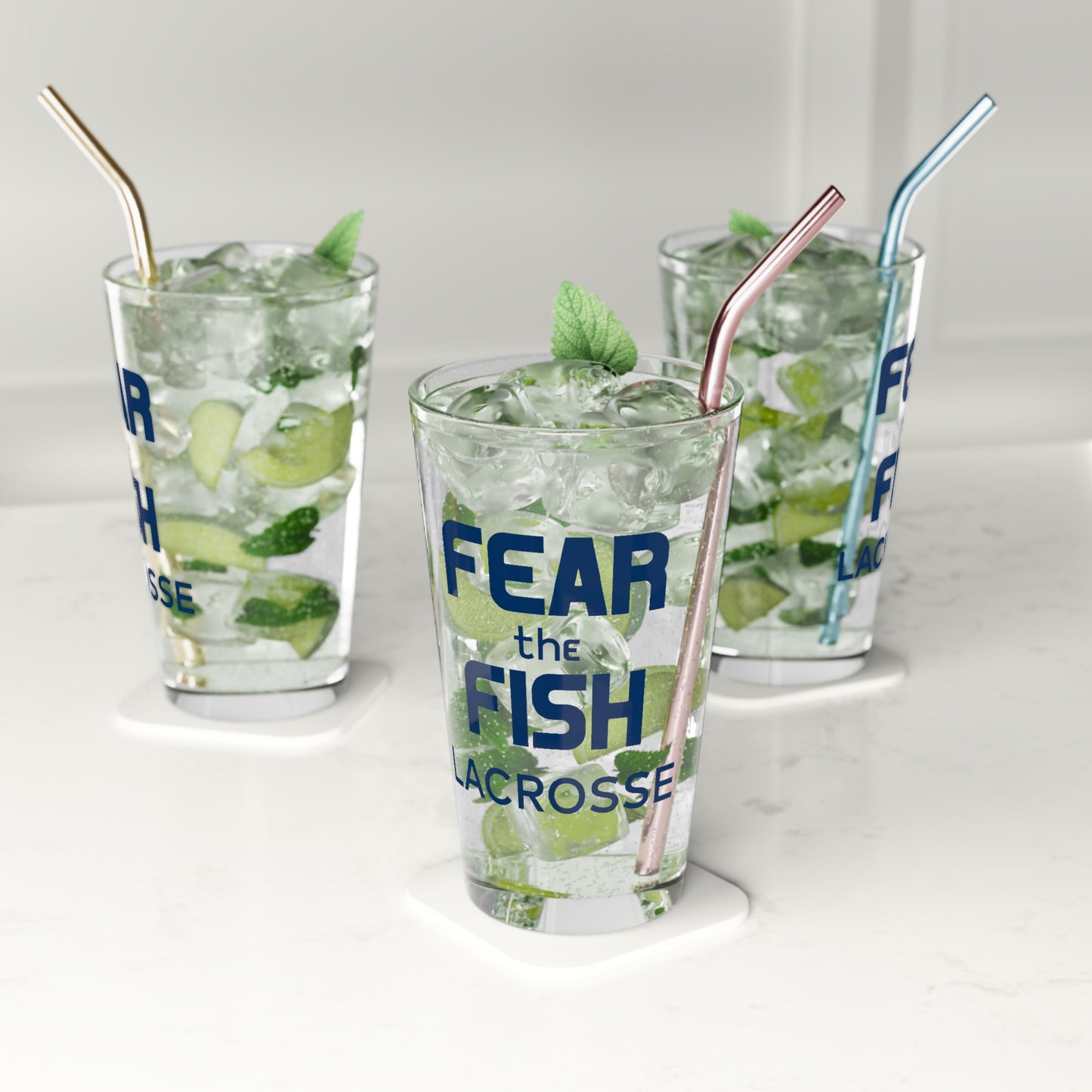 PBA Lacrosse Pint Glass