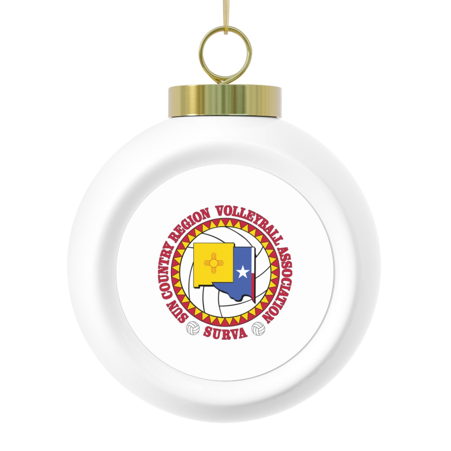 Sun Country Volleyball Christmas Ball Ornament