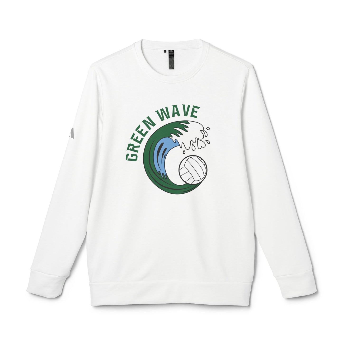 Green Wave Adidas Fleece Crewneck Sweatshirt