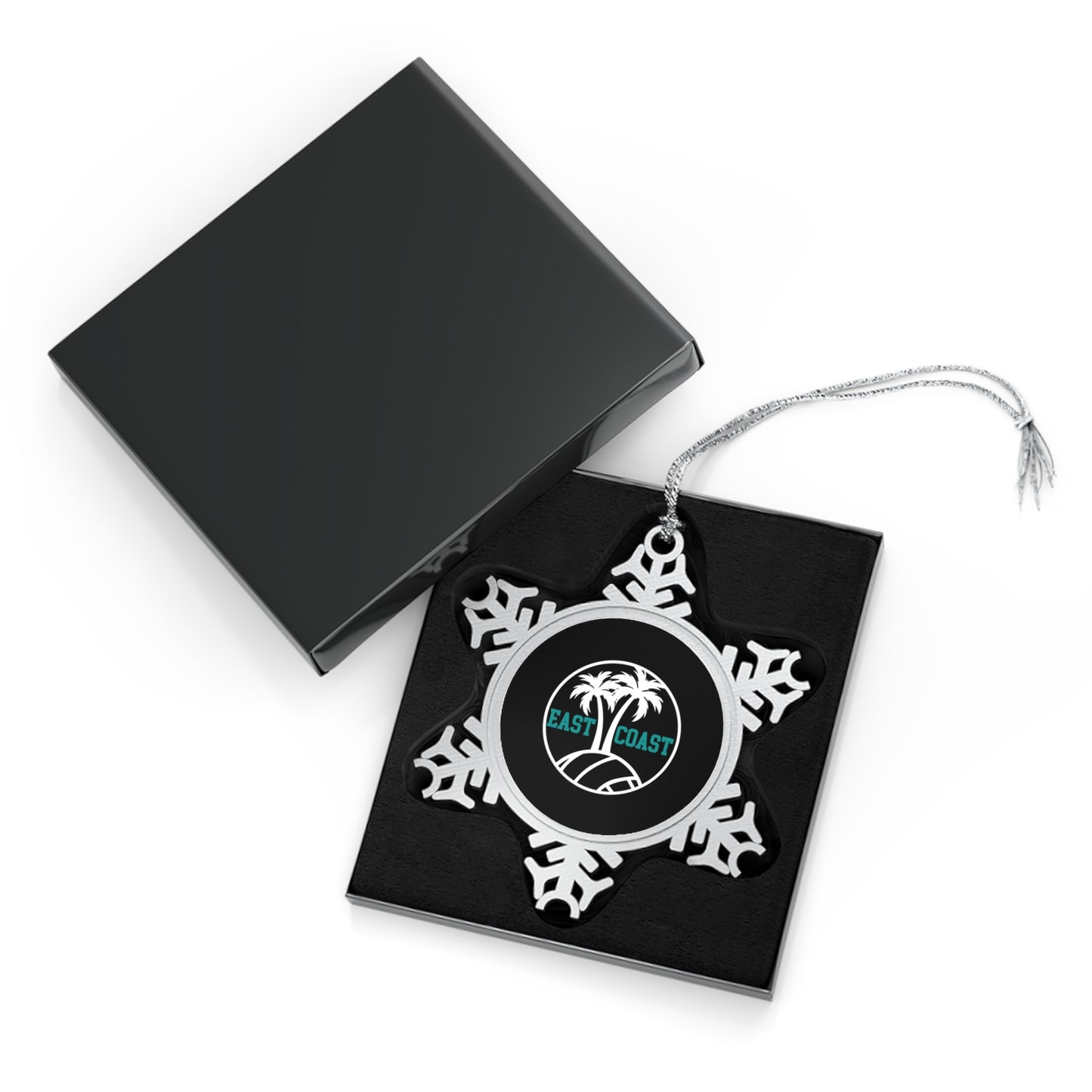 East Coast Volleyball Pewter Snowflake Ornament