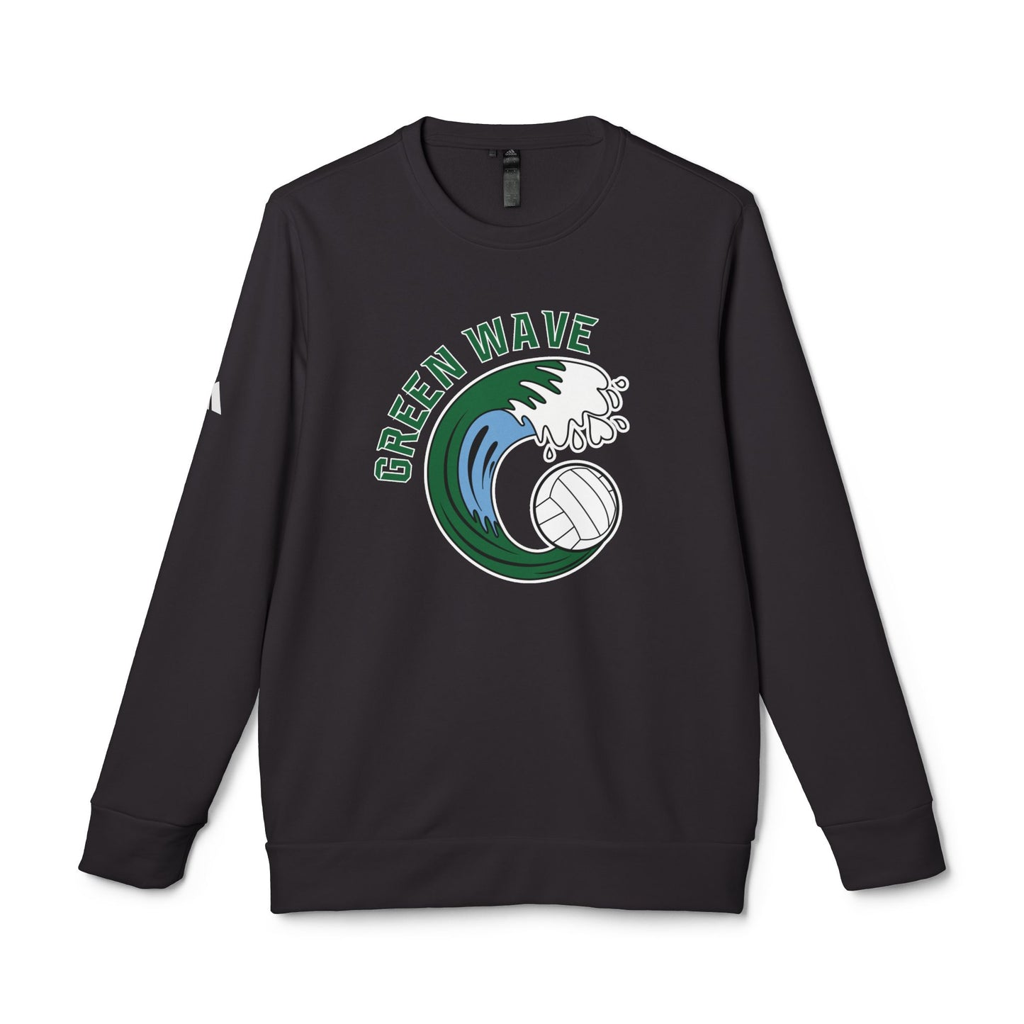 Green Wave Adidas Fleece Crewneck Sweatshirt