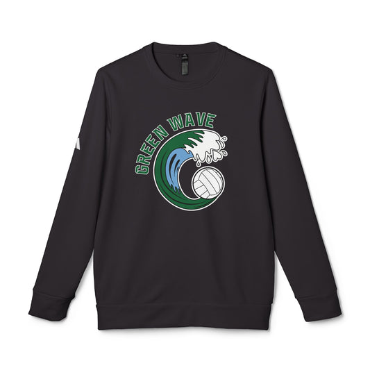 Green Wave Adidas Fleece Crewneck Sweatshirt