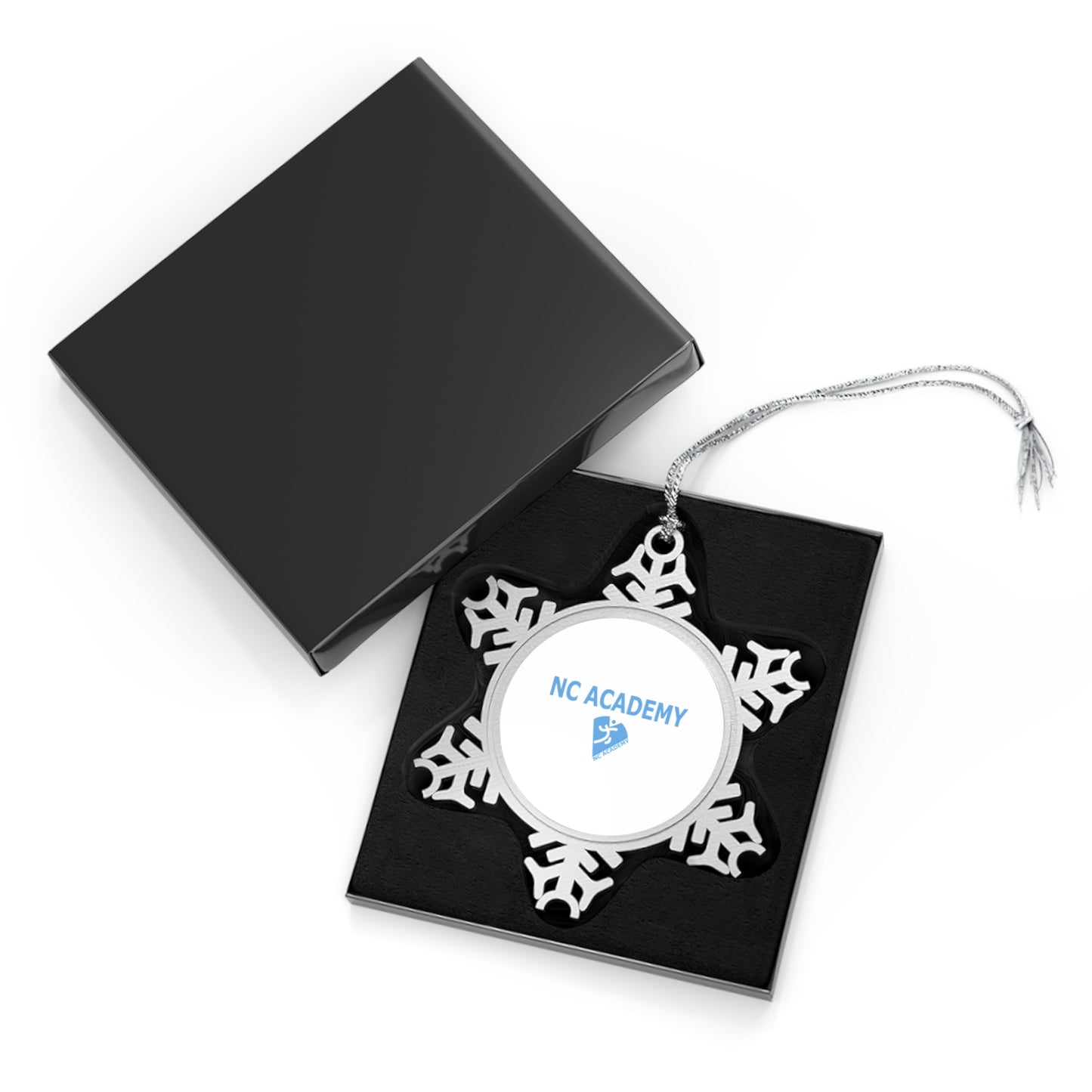 NC Academy Pewter Snowflake Ornament