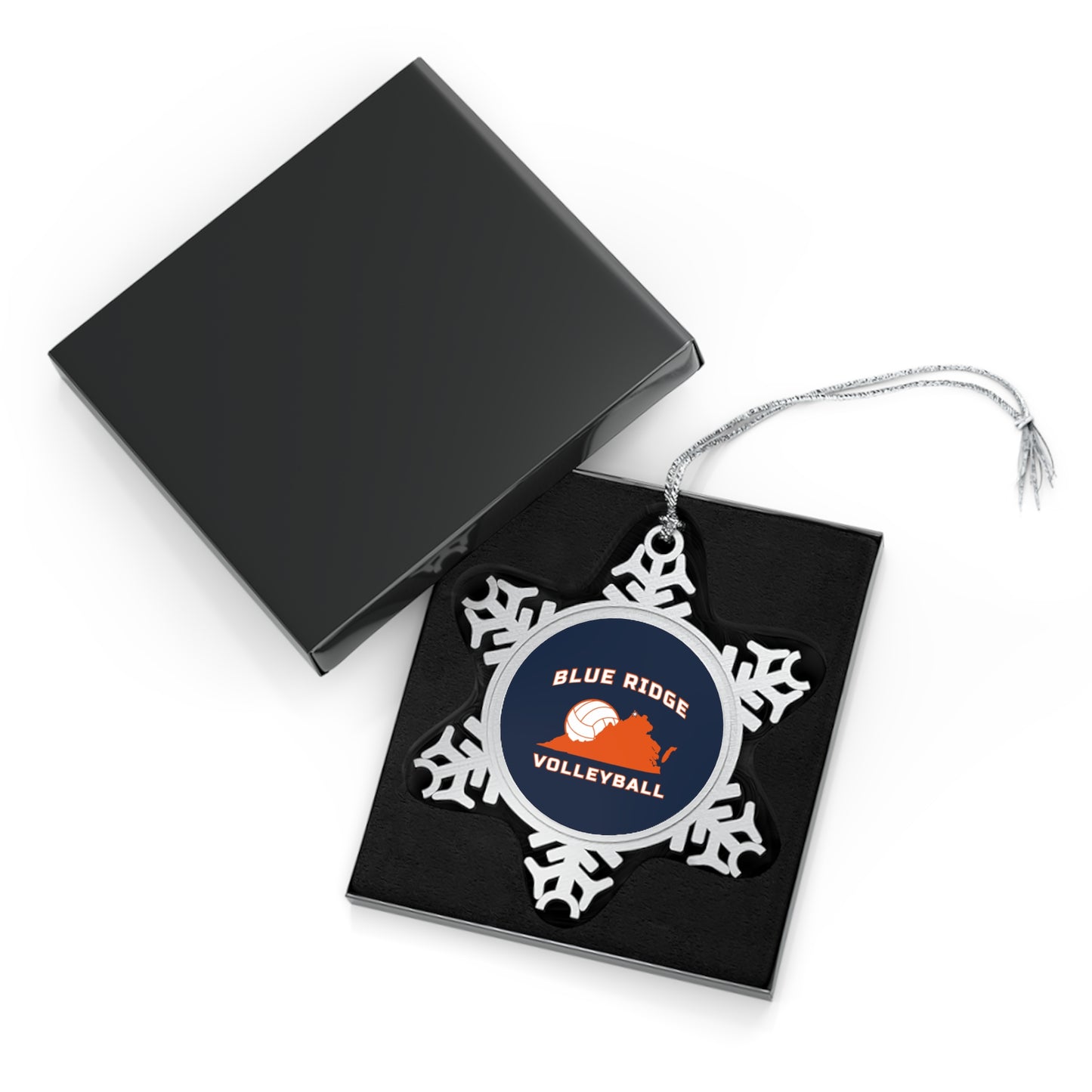 Blue Ridge Volleyball  Pewter Snowflake Ornament