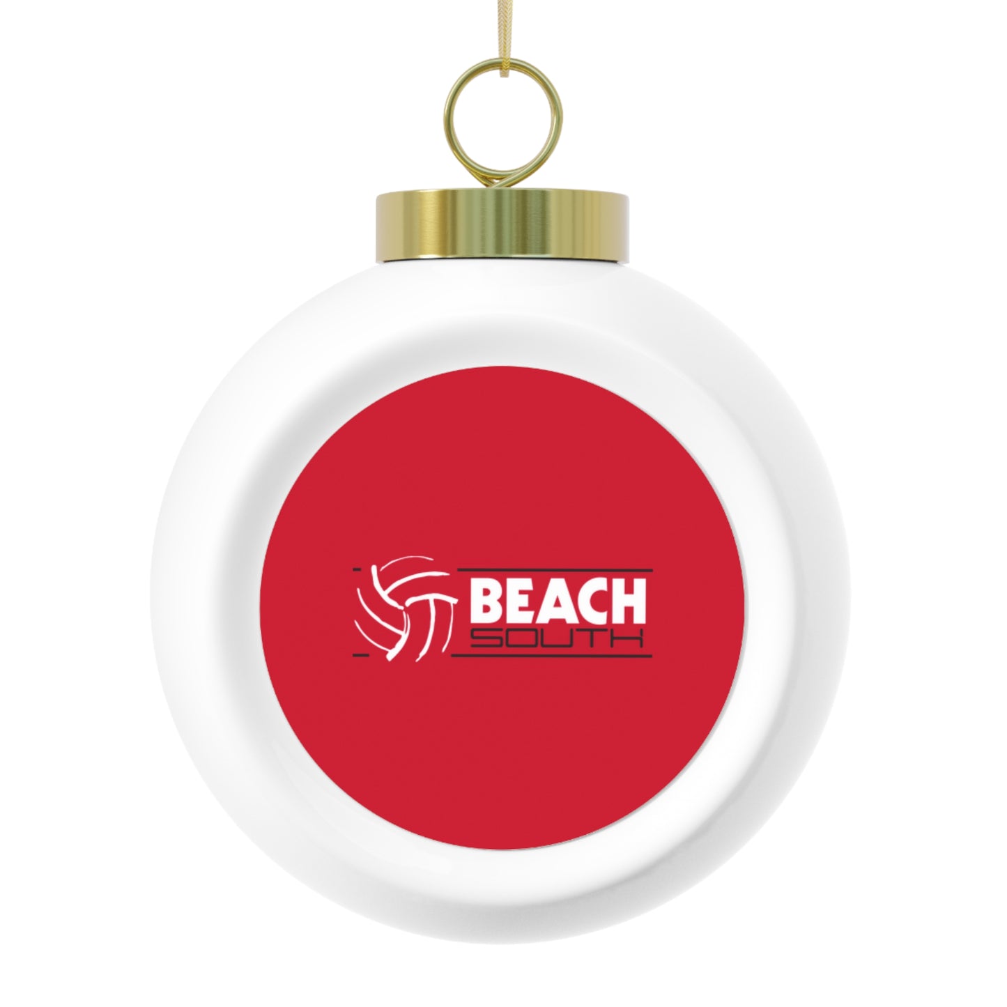 Beach South Volleyball Christmas Ball Ornament