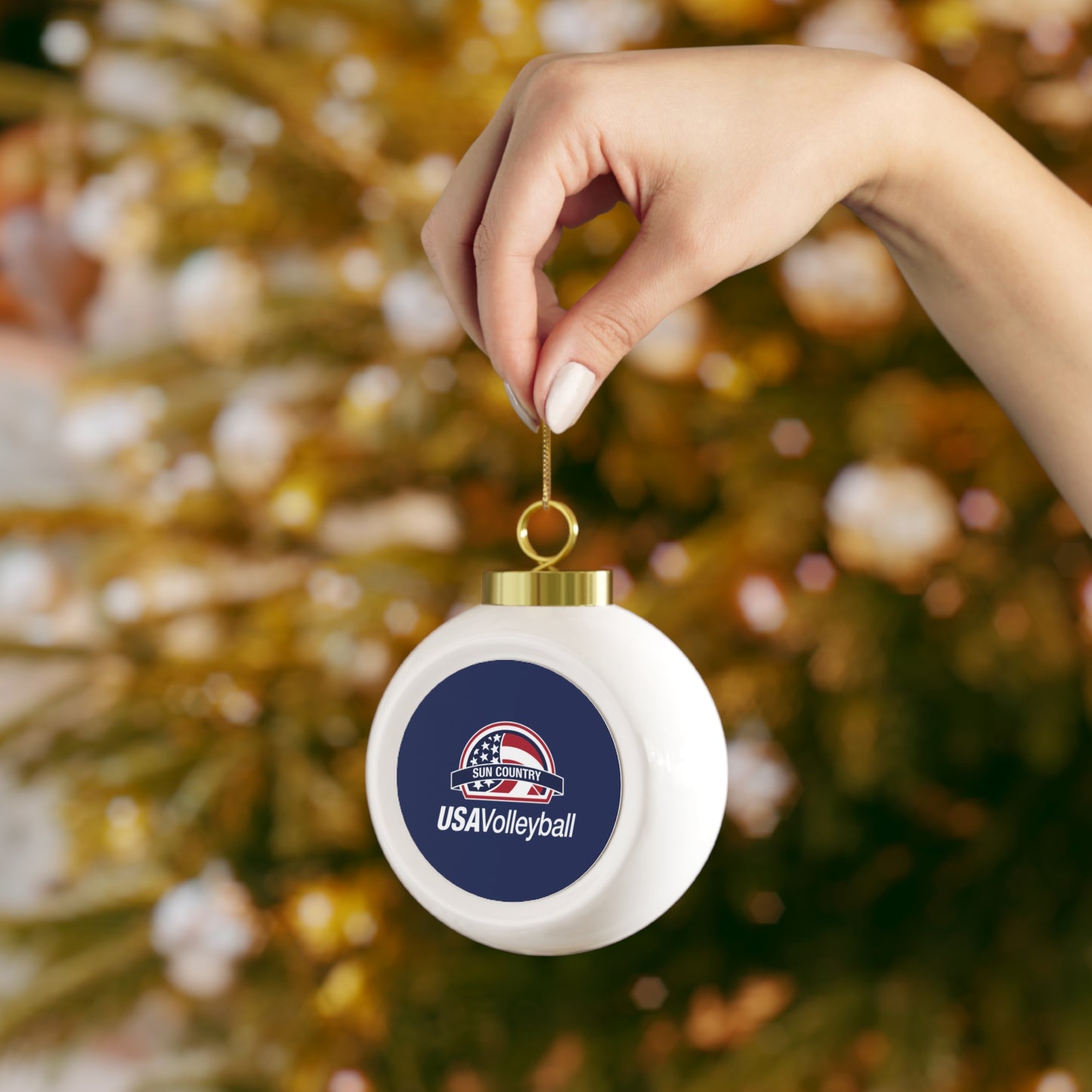 Sun Country Volleyball Christmas Ball Ornament
