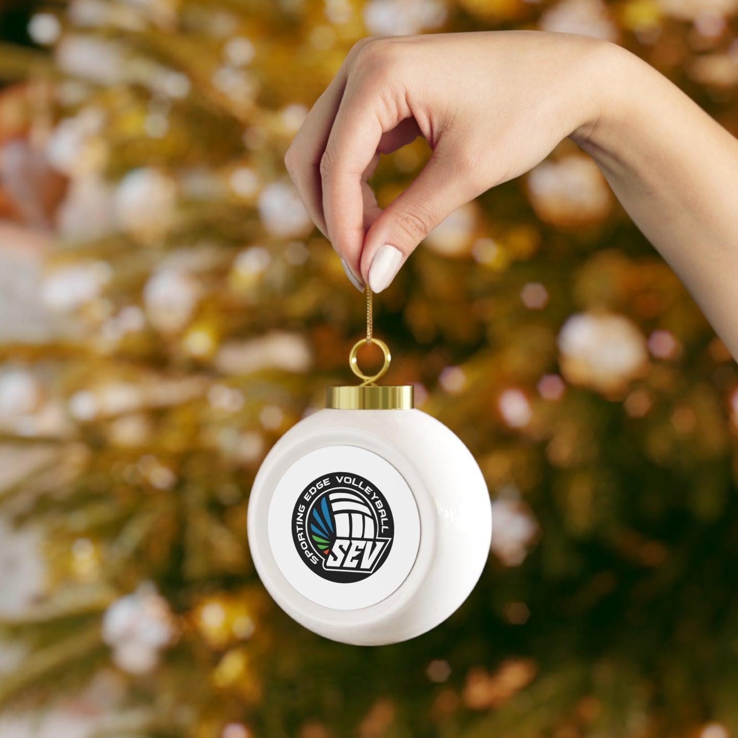 Sporting Edge Volleyball  Christmas Ball Ornament