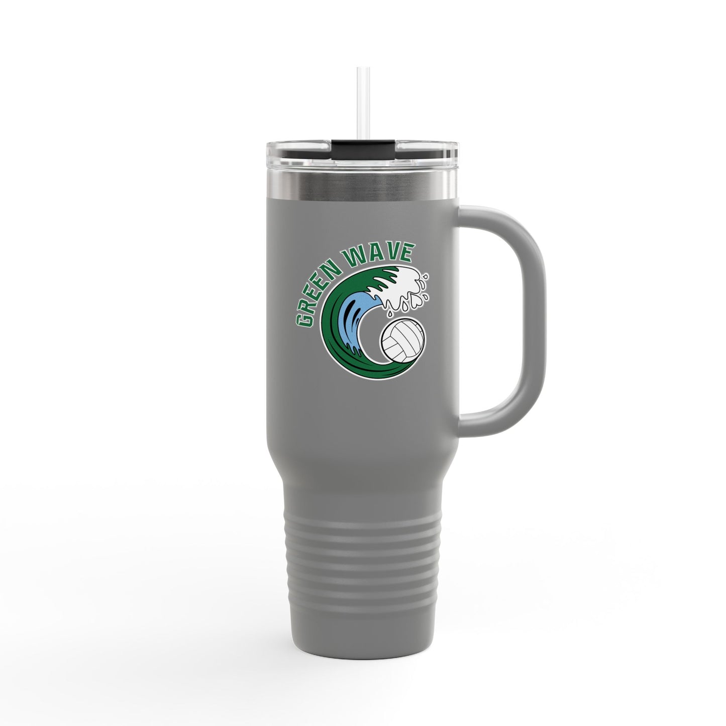 Green Wave Insulated Travel Mug (40 oz)