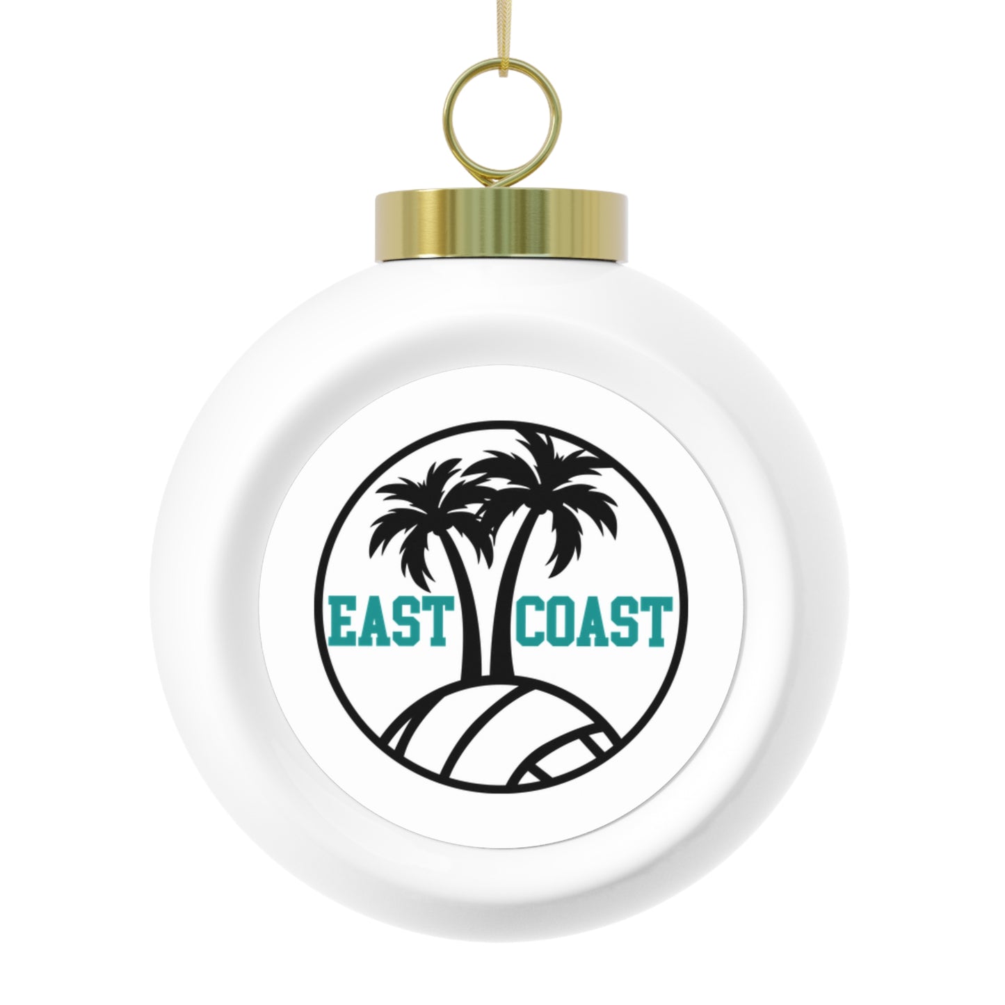 East Coast Volleyball Christmas Ball Ornament