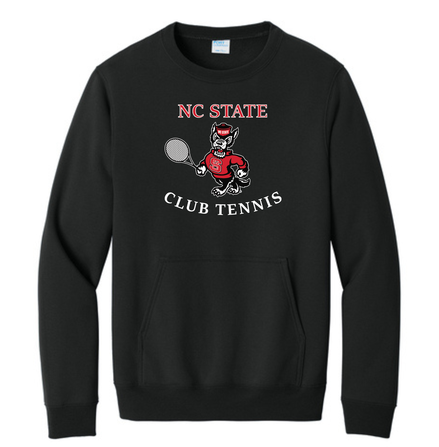 Port & Co Adult Core Fleece Crewneck Pocket Sweatshirt