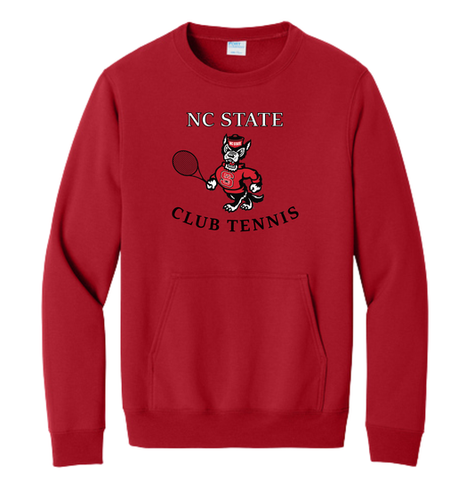 Port & Co Adult Core Fleece Crewneck Pocket Sweatshirt