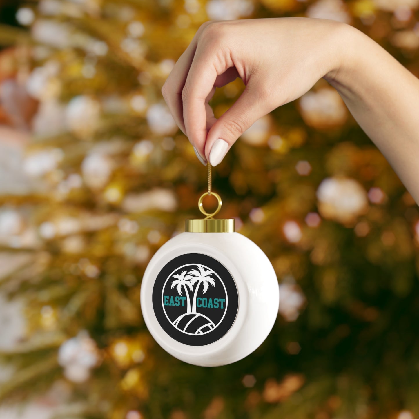 East Coast Volleyball Christmas Ball Ornament