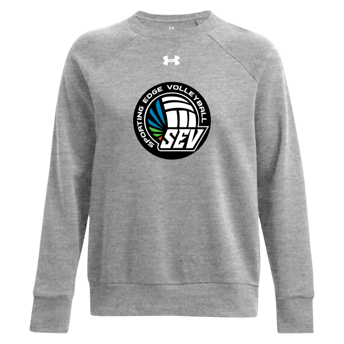 Women's Sporting Edge Volleyball UA Rival Fleece Crewneck