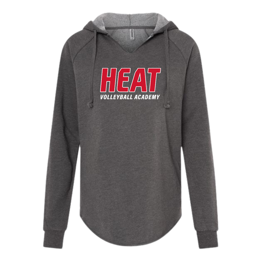 Womens Lightweight  Wash Hooded Sweatshirt