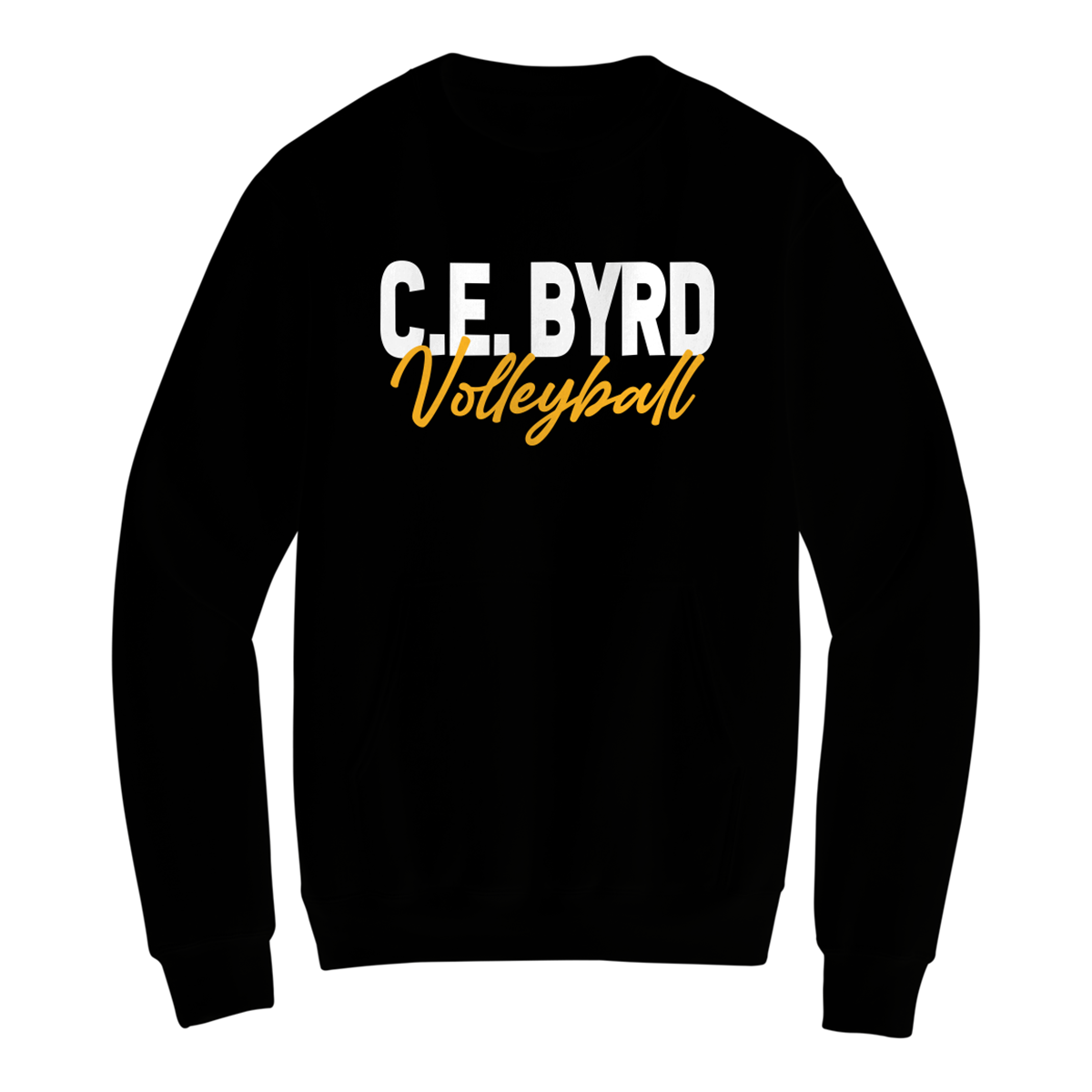 Adult Port and Company Fleece Crewneck Pocket Sweatshirt