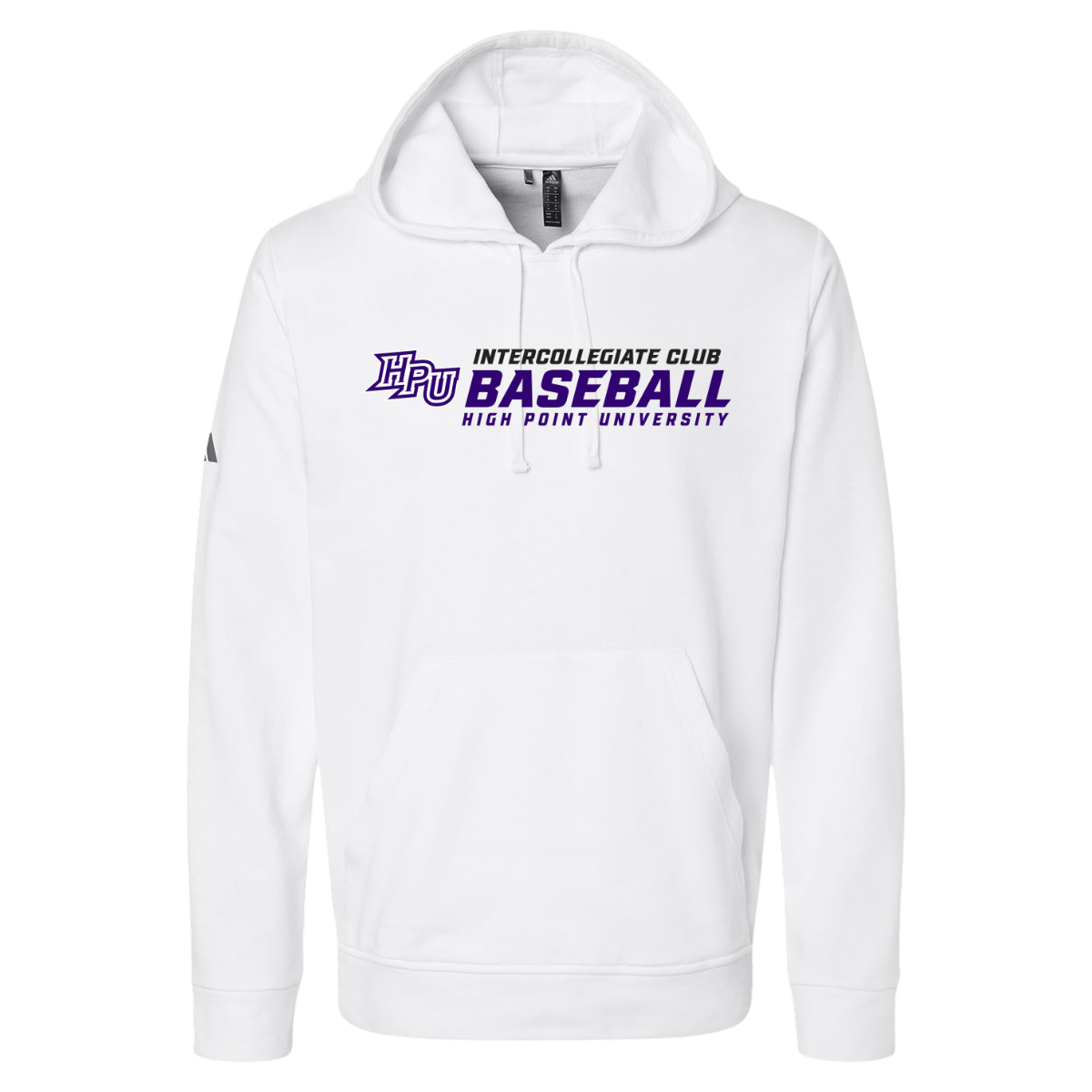 Adult Adidas Fleece Hooded Sweatshirt - Baseball